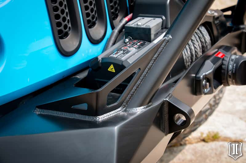 ICON — ICON 07-18 Jeep Wrangler JK Pro Series Front Bumper Rec Winch Mount w/Bar/Tabs
FRONT BUMPER - view 8