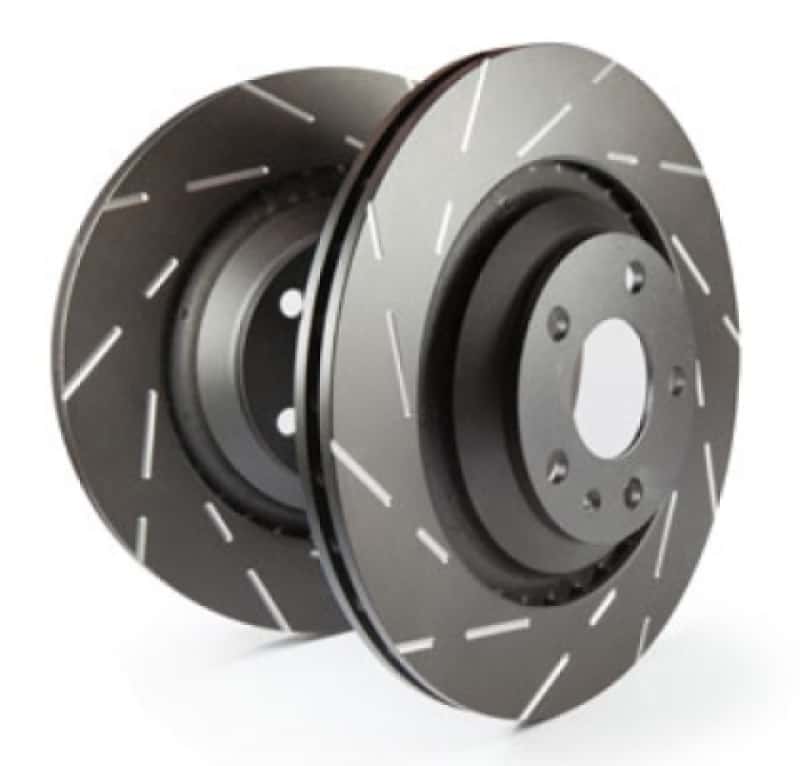 EBC — EBC 2022+ Ford Bronco Raptor 3.0 Turbo USR Slotted Front Rotors
Disc Brake Rotor Set - view 2