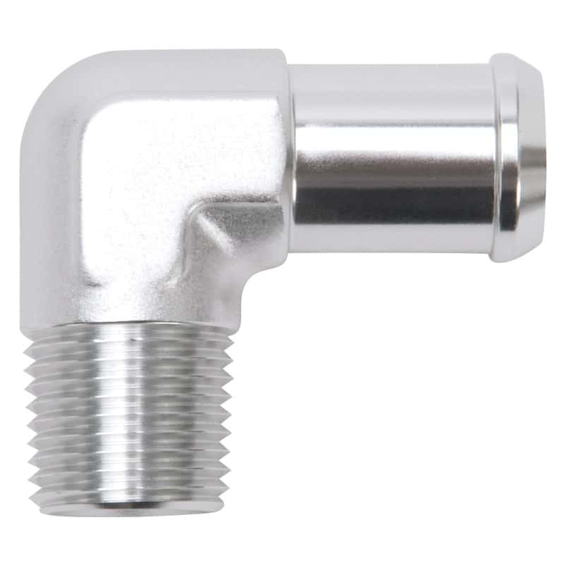 Edelbrock — Edelbrock Hose End 90-Deg 1/2In NPT to 3/4In Barb Clear Anodize
KIT PARTS - view 1