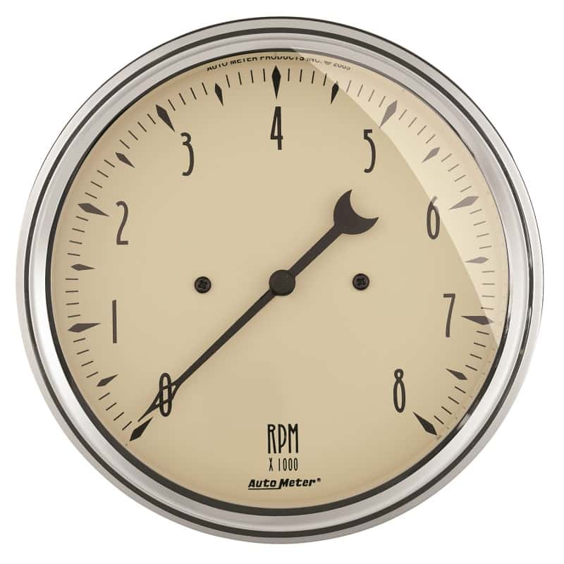 AutoMeter — Autometer 5in Antique Beige In-Dash 8K RPM Tachometer Gauge
GA 5" TACH 8K RPM AB - view 1