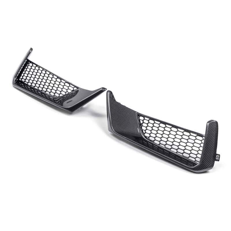 Anderson Composites — Anderson Composites 2024 Ford Mustang Dark Horse Carbon Fiber Front Bumper Inserts - view 3