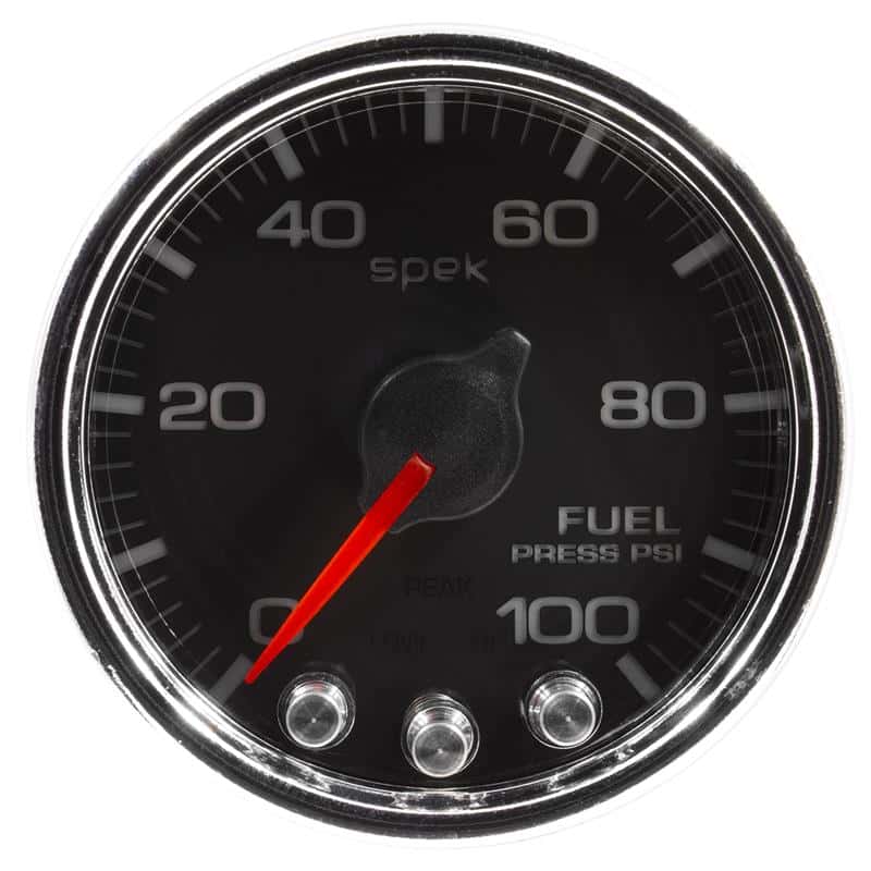 AutoMeter — Autometer Spek-Pro Gauge Fuel Press 2 1/16in 100psi Stepper Motor W/Peak & Warn Blk/Chrm
GA 2" FP 100 BCC SPK - view 1
