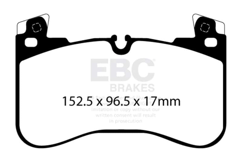 EBC — EBC 2020+ Land Rover Defender 90 Greenstuff Front Brake Pads
Disc Brake Pad - view 1