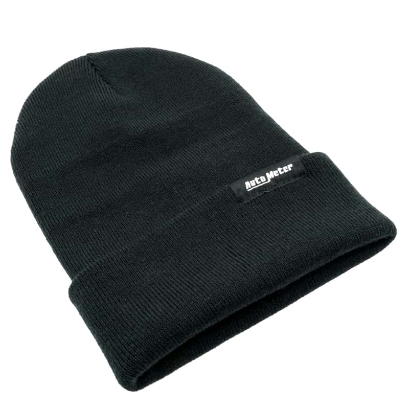 AutoMeter — Autometer Black Fold Cuff Knit Hat - view 1