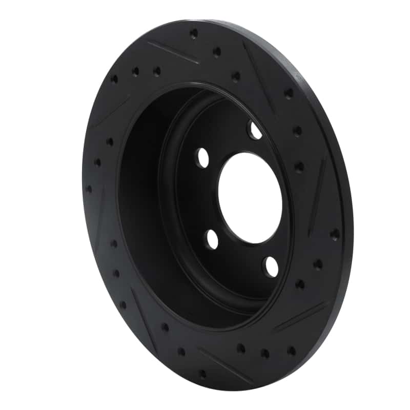 R1 Concepts — R1 03-07 Jeep Liberty Rear Left Drilled & Slotted Black Brake Rotor
R1 Brake Rotor Drill - view 4
