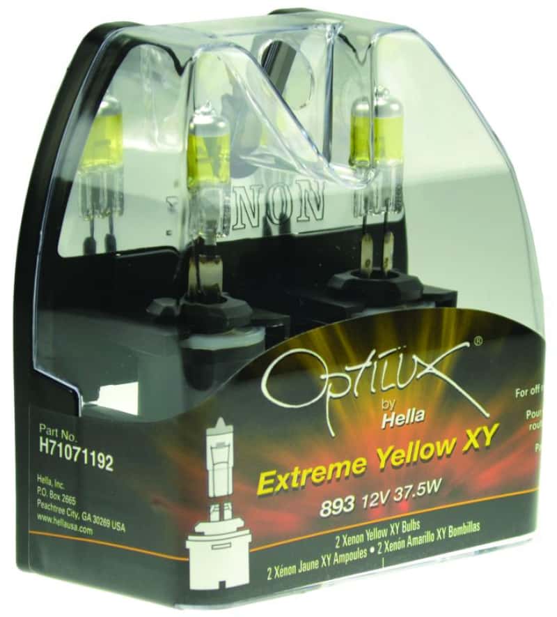 Hella — Hella Optilux 893 12V 37.5W Extreme Yellow Bulbs (Pair)
893 Halogen Bulb - view 3