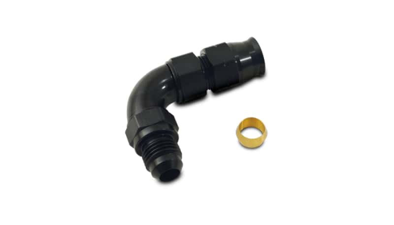 Vibrant — Vibrant 90 Degree 1/2in Tube to Male -8AN Flare Adapter w/ Olive Inserts
-8ANML-1/2"Tube90Deg - view 2