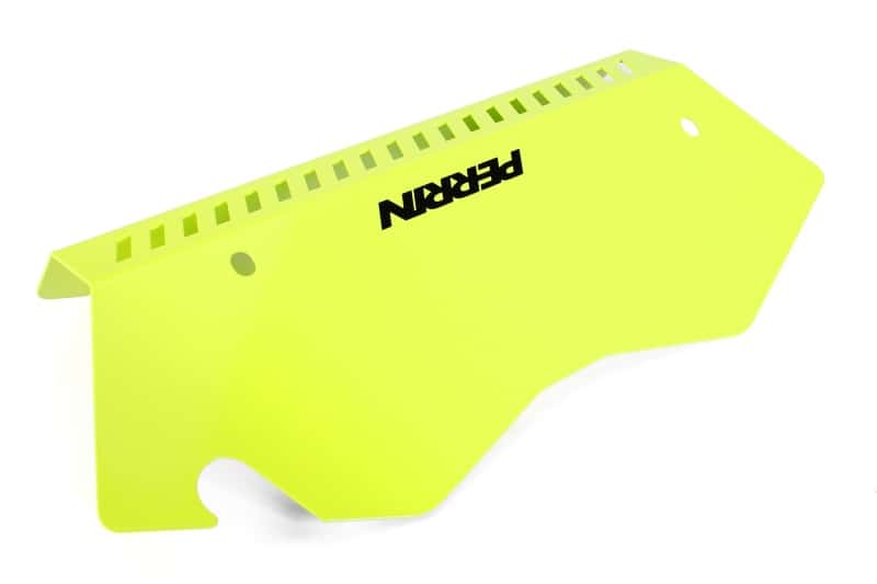 Perrin Performance — PERRIN 22-25 Subaru WRX Pulley Cover - Neon Yellow (TALL - For Use w/o PERRIN AOS) - view 3