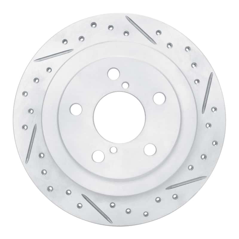 R1 Concepts — R1 90-08 Saab 9-2X Rear Right Drilled & Slotted Geo-Carbon Rotor - view 1