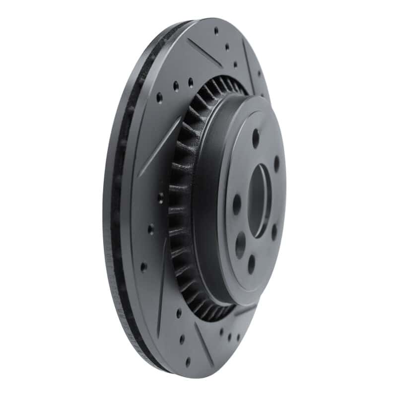 R1 Concepts — R1 10-17 Volvo XC60 Rear Right Drilled & Slotted Black Brake Rotor
R1 Brake Rotor Drill - view 2