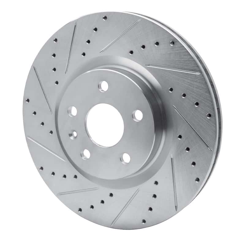 R1 Concepts — R1 13-19 Buick Regal Front Left Drilled & Slotted Silver Brake Rotor
R1 Brake Rotor Drill - view 2