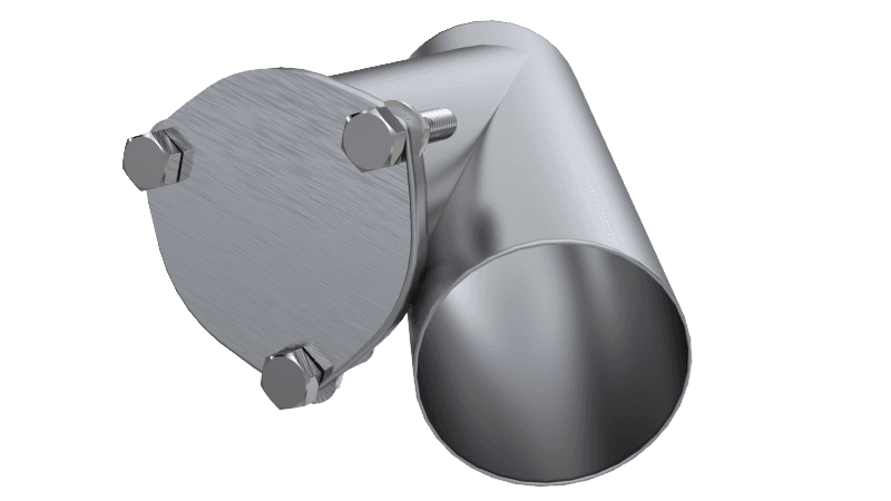QTP — QTP 4in Weld-On QTEC Exhaust Cutout Y-Pipe - view 1