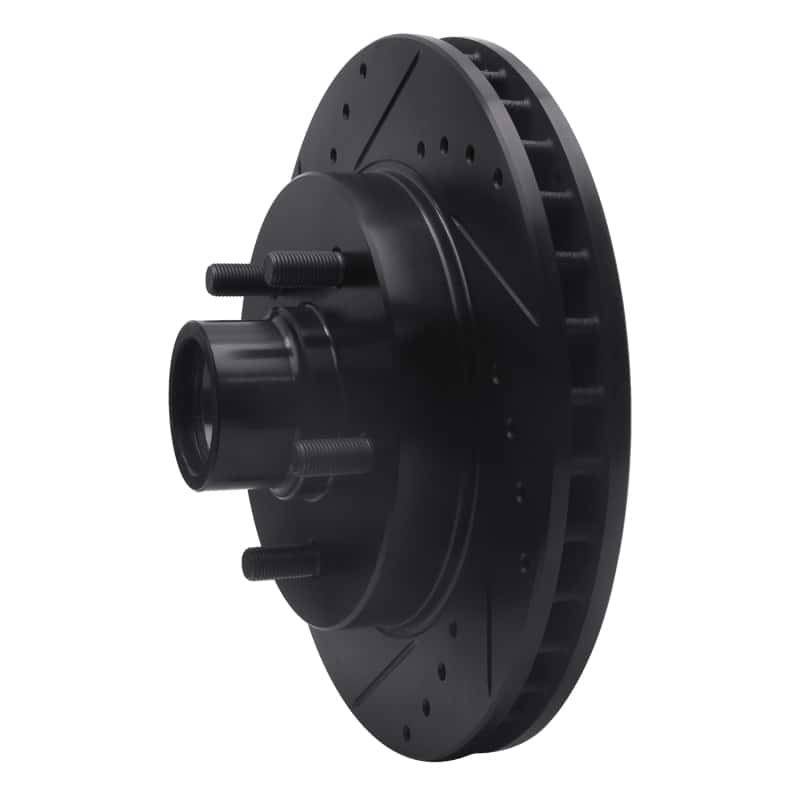 R1 Concepts — R1 1992-2002 Chevrolet C1500 Suburban Front Left Drilled & Slotted Black Brake Rotor
R1 Brake Rotor Drill - view 2