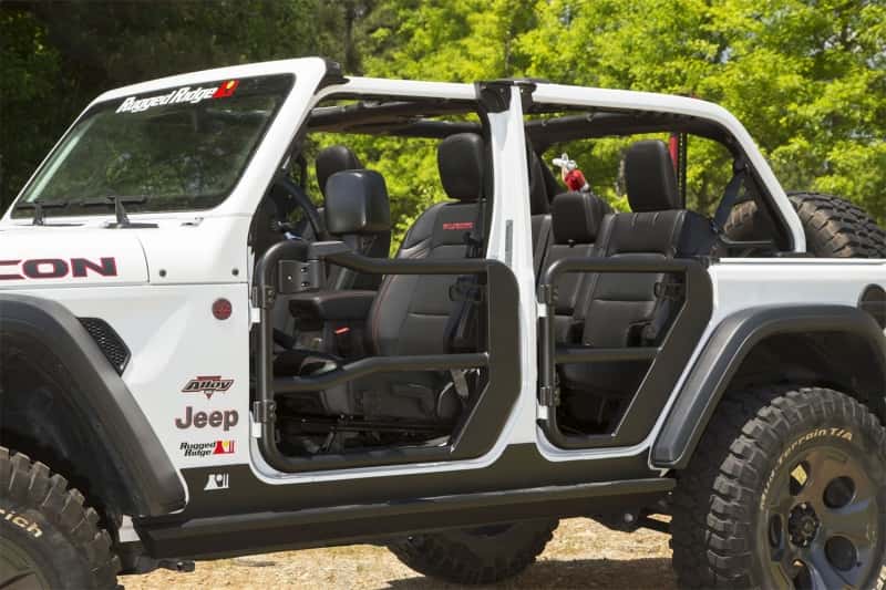 Rugged Ridge — Rugged Ridge Fortis Front Tube Doors with Mirrors 18-23 Jeep Wrangler JL/JT
OFFROAD_DOORS
Door - view 4