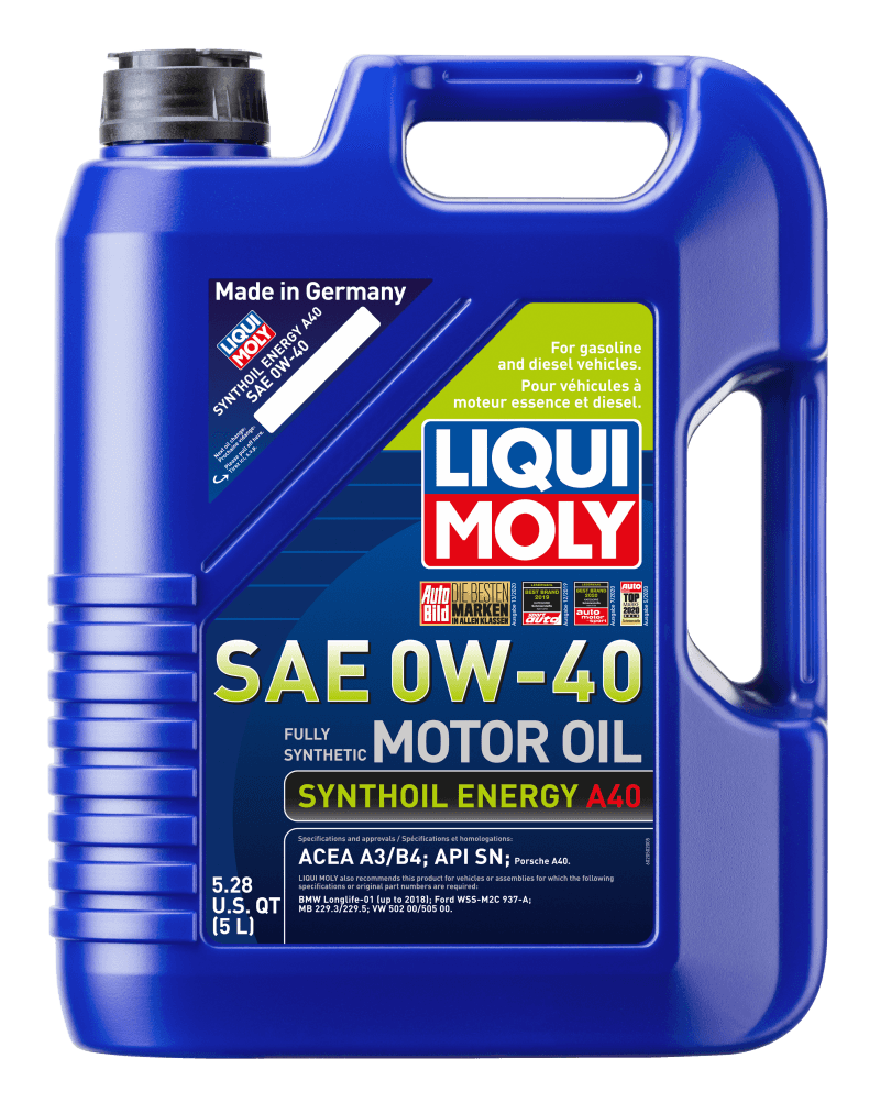 LIQUI MOLY — LIQUI MOLY 5L Synthoil Energy A40 Motor Oil SAE 0W40 - view 1