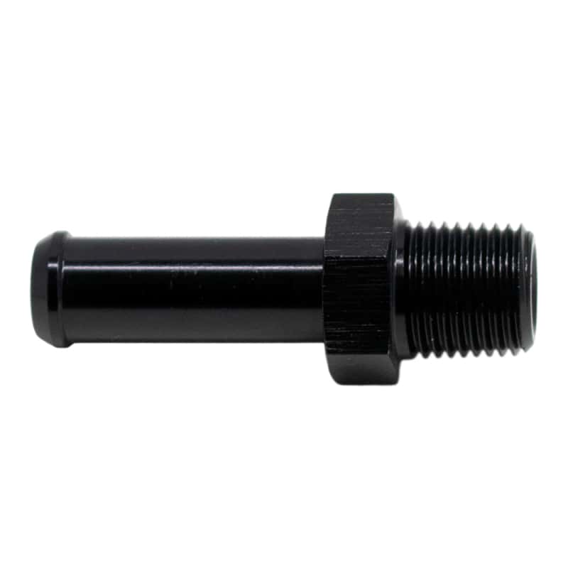 DeatschWerks — DeatschWerks 1/8in NPT Male Thread 5/16in Hose Barb - Anodized Matte Black
Lines & Fittings - view 1