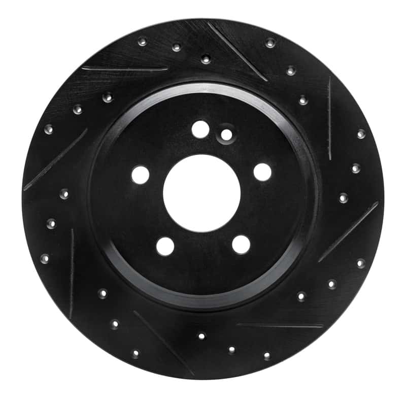 R1 Concepts — R1 00-05 Mercedes-Benz ML500 (USA/Canada) Rear Right Drilled & Slotted Black Brake Rotor
R1 Brake Rotor Drill - view 1