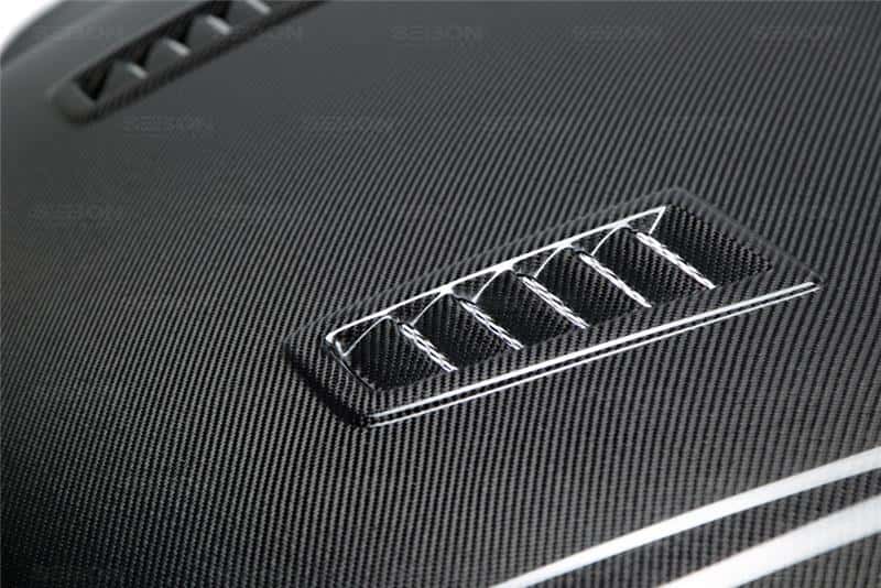 Seibon — Seibon 12-13 Ford Focus RS-Style Carbon Fiber Hood - view 12