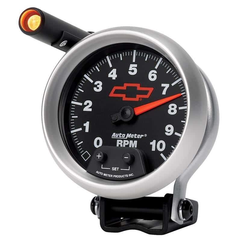 AutoMeter — Autometer GM Red Bowtie Black 3-3/4in 0-10000 RPM Pedestal Mount Tachometer Quick-Lite
3-3/8" TACH, 10,000 - view 4