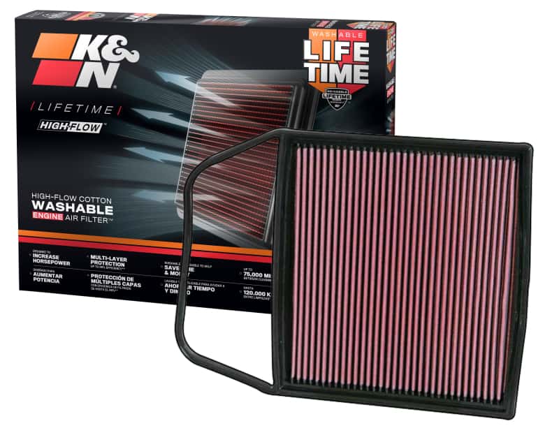 K&N Engineering — K&N 06-09 BMW 135/335/535 Drop In Air Filter
Replacement Air Filt
Air Filter - view 9