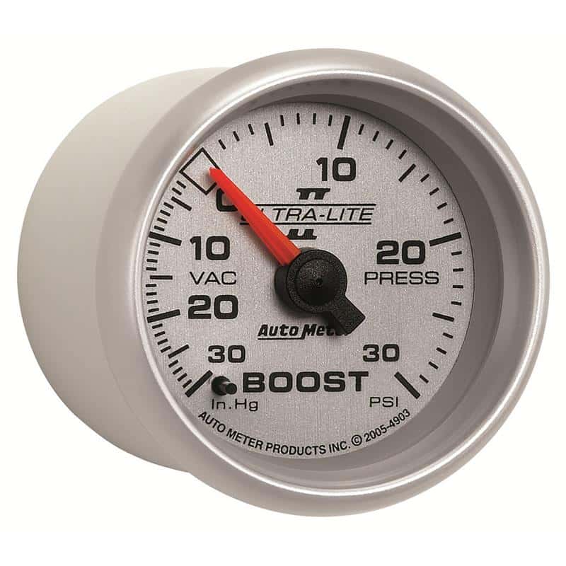 AutoMeter — Autometer Ultra-Lite II 52mm 30 PSI Mechanical Boost Gauge
2-1/16" BOOST-VAC, 3 - view 3