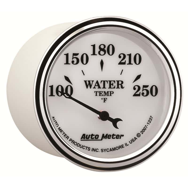 AutoMeter — AutoMeter Gauge Water Temp 2-1/16in. 250 Deg. F Elec Old Tyme White II
2-1/16" WATER TEMP, - view 10