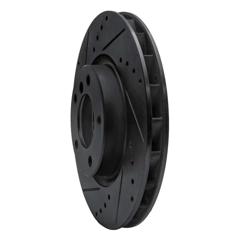 R1 Concepts — R1 95-02 BMW M3 Right Front Drilled & Slotted Black Brake Rotor
R1 Brake Rotor Drill - view 2