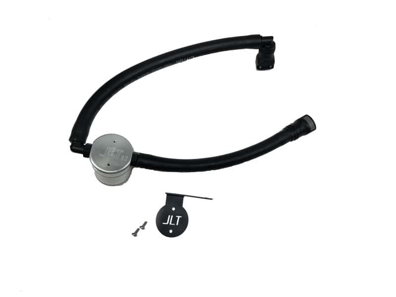 J&L — J&L 15-25 Ford Transit 150/250/350 3.5L EcoBoost Passenger Side Oil Separator 3.0 - Clear Anodized
Oil Separator - view 1