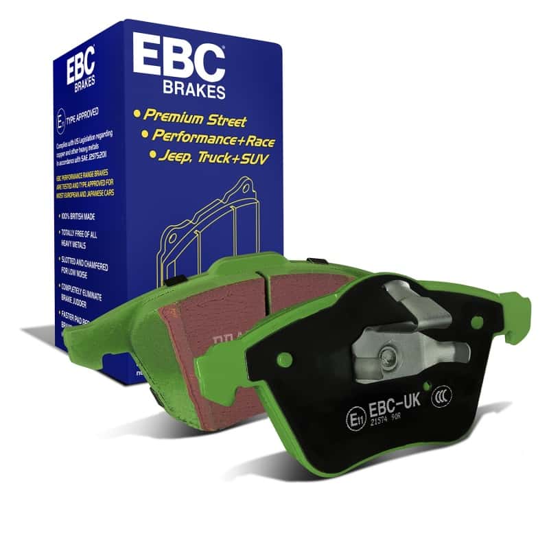 EBC — EBC 07-13 Mazda 3 2.3 Turbo Greenstuff Front Brake Pads
Disc Brake Pad - view 2