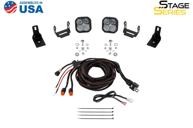 Diode Dynamics — Diode Dynamics 2022+ Ford Maverick, C2 Sport Stage Series Ditch Light Kit White Combo - view 12