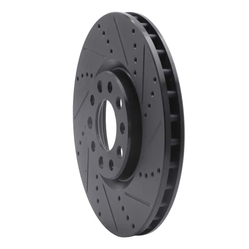 R1 Concepts — R1 2013-2023 Chrysler 200 Front Right Drilled & Slotted Black Brake Rotor
R1 Brake Rotor Drill - view 2
