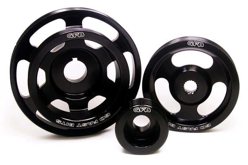 Go Fast Bits — GFB 08+ WRX/STi / 09+ Forester / 03-09 LGT 3 pc Underdrive/Non-Underdrive Pulley Kit
Pulley Kit - view 1