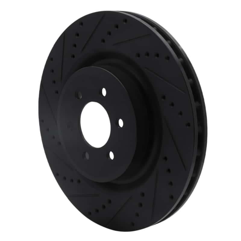 R1 Concepts — R1 2003-2017 Dodge Viper Front Left Drilled & Slotted Black Brake Rotor
R1 Brake Rotor Drill - view 2