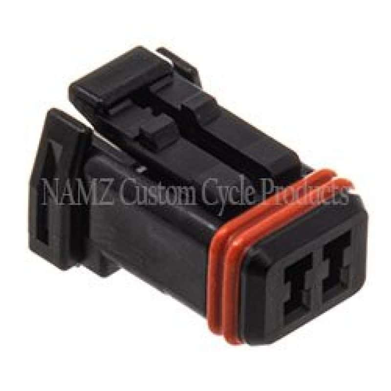 NAMZ — NAMZ JAE MX-1900 2-Position Female Black Socket Housing (HD 72906-11) - view 2