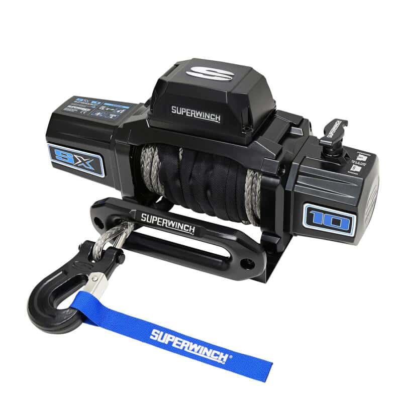 Superwinch — Superwinch 10000 LBS 12V DC 3/8in x 80ft Synthetic Rope SX10SR Winch - Semi Gloss Black
Winch - view 2