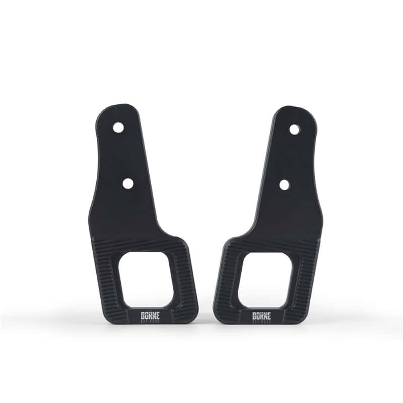 Borne Off-Road — Borne Off-Road 2017+ Ford Raptor / 2009+ Ford F150 Borne Off-Road Billet Tow Hooks - Black - view 3