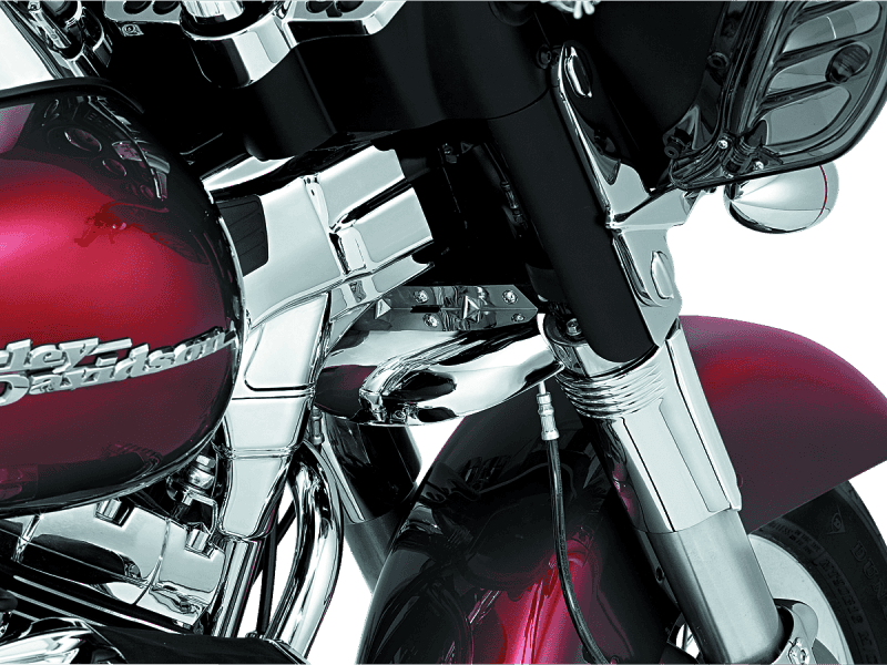 Kuryakyn — Kuryakyn Lower Tree Wind Deflector 80-13 Touring Chrome - view 2