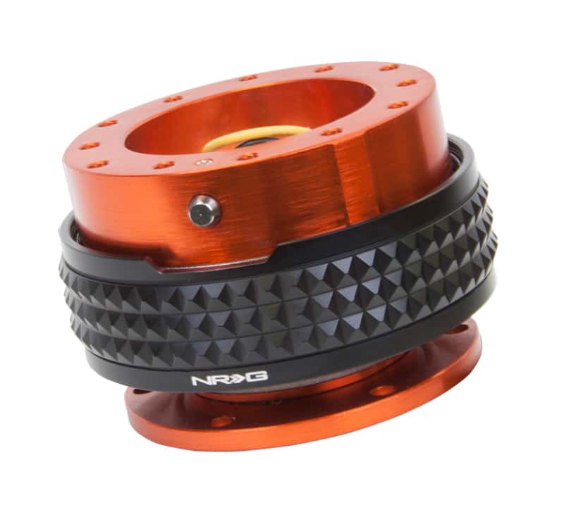 NRG — NRG Quick Release Kit - Pyramid Edition - Orange Body / Black Pyramid Ring - view 1