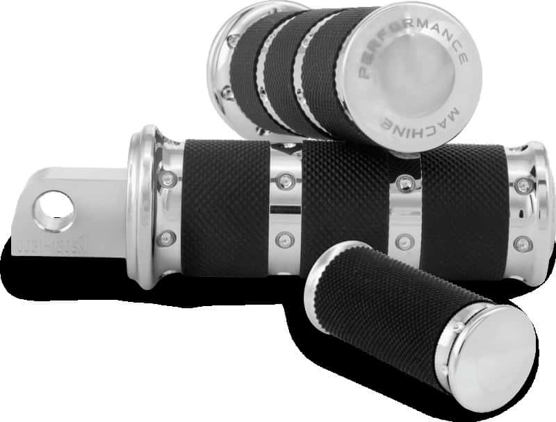 Performance Machine — Performance Machine Footpegs XLS - Chrome - view 2
