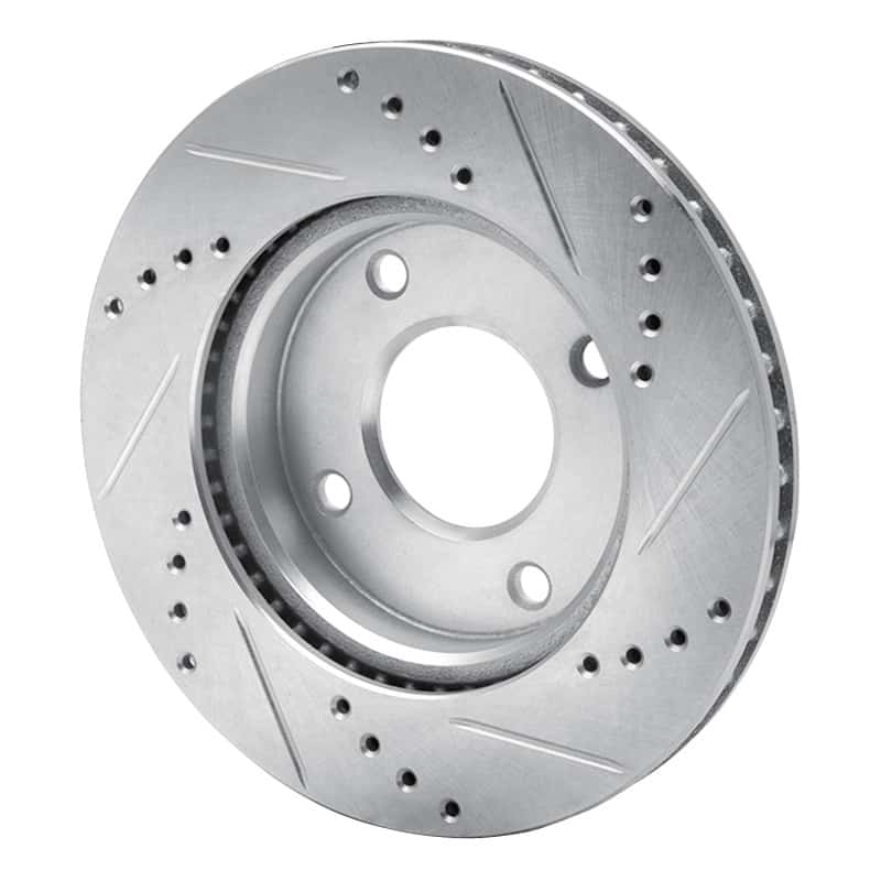 R1 Concepts — R1 07-17 Nissan TIIDA (Mexico) Front Left Drilled & Slotted Silver Brake Rotor
R1 Brake Rotor Drill - view 4