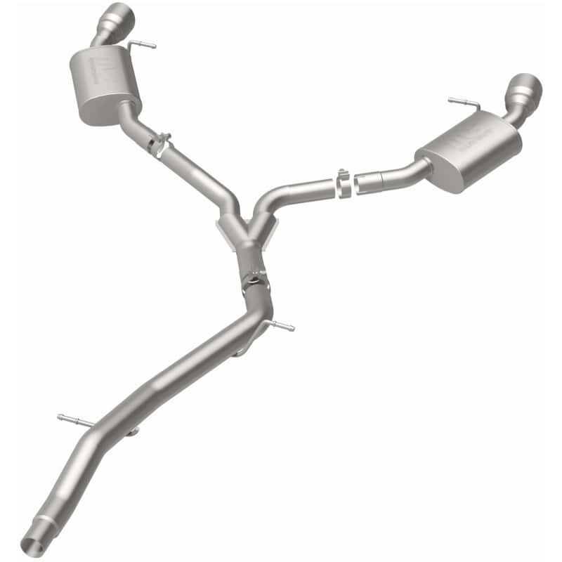 Magnaflow — MagnaFlow 18-19 Audi A5 Dual Exit Polished Stainless CatBack Exhaust - 3in Main Piping Diameter
Cat-Back - view 2