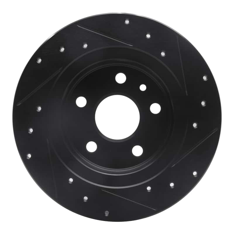 R1 Concepts — R1 11-22 Buick Encore Rear Left Drilled & Slotted Black Brake Rotor
R1 Brake Rotor Drill - view 5