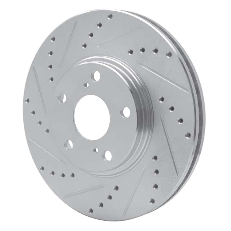 R1 Concepts — R1 99-07 Lexus ES300 Front Left Drilled & Slotted Silver Brake Rotor
R1 Brake Rotor Drill - view 2