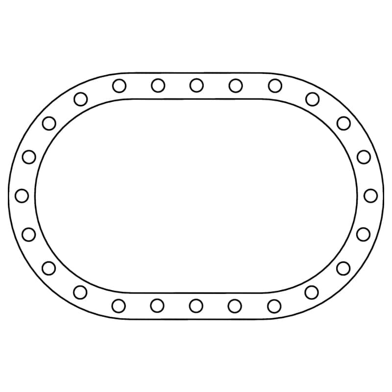 Cometic Gasket — Cometic Fuel Cell .062in Fiber Filler Gasket - 24 Bolt - Oval
Fuel Cell Gasket - view 2