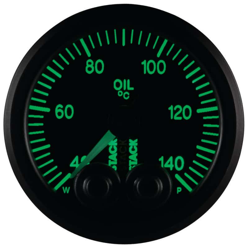 AutoMeter — Autometer Stack 52mm 40-140 Deg C 1/8in NPTF Male Pro-Control Oil Temp Gauge - Black
Ga OilT PC Blk 140C - view 7