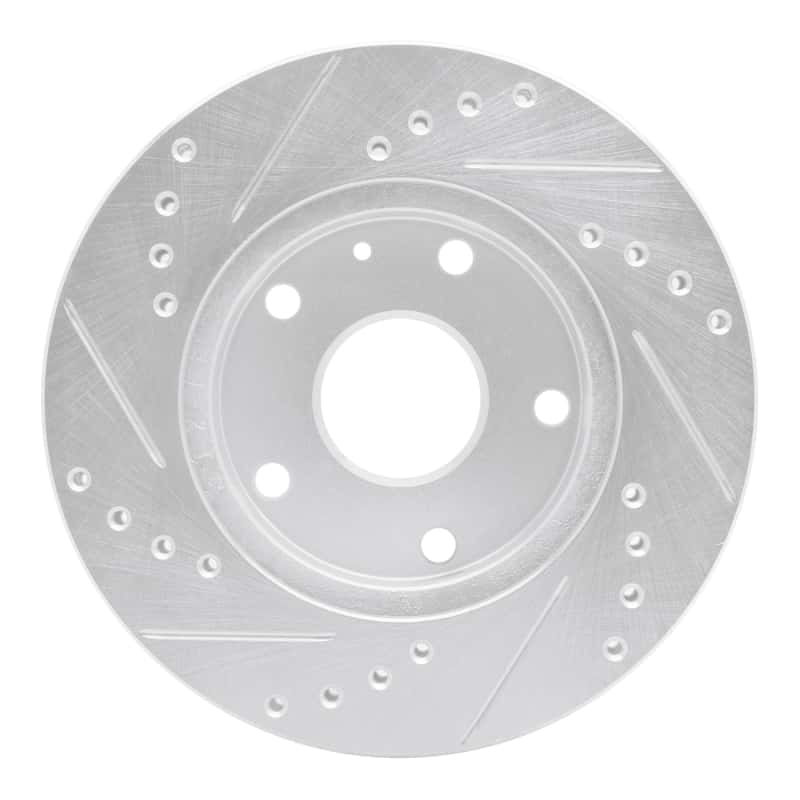 R1 Concepts — R1 99-02 Daewoo Leganza Front Right Drilled & Slotted Silver Brake Rotor
R1 Brake Rotor Drill - view 5