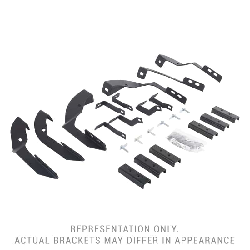 Go Rhino — Go Rhino 15-19 Chevy Silverado 2500HD Mounting Brackets (V-Series V3/RB10 Slim/RB20 Slim) - Tex. Blk
RB10 Mounting Brckts - view 1