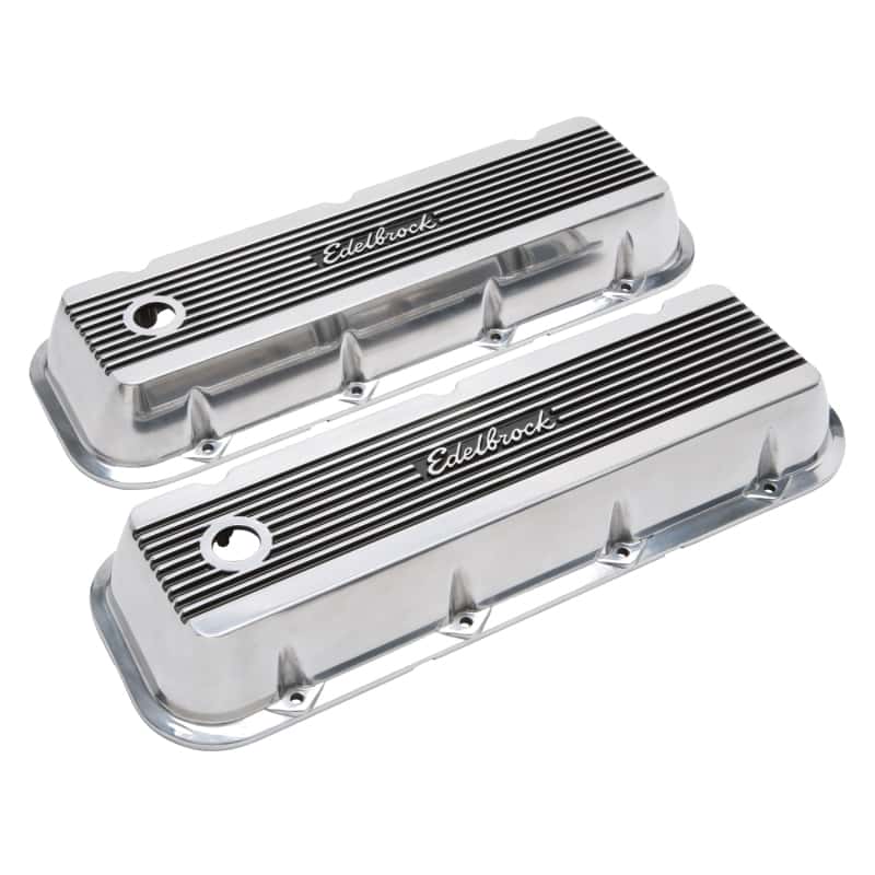 Edelbrock — Edelbrock Valve Cover Elite II Chevrolet 1965 and Later 396-502 Big Block V8 Polished
ELITE - view 5