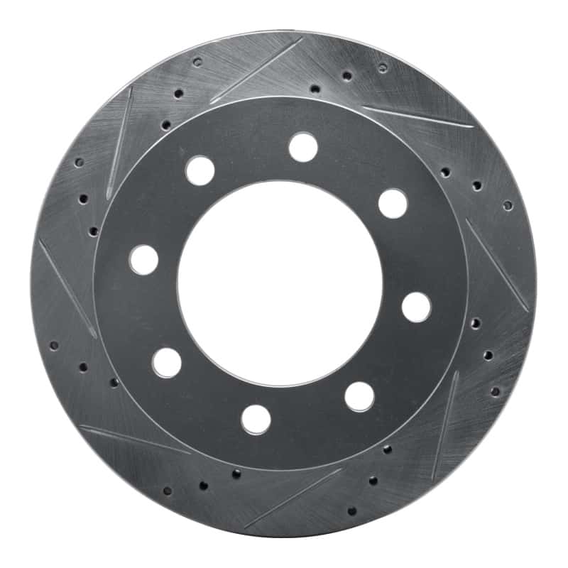 R1 Concepts — R1 00-02 Dodge Ram 3500 Front Left Drilled & Slotted Silver Brake Rotor
R1 Brake Rotor Drill - view 1