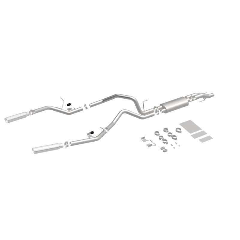 Magnaflow — MagnaFlow 11 Ford F-150 3.7L/5.0L/6.2L SS Catback Exhaust Dual Split Rear Exit w/ 3.5in SS Tips
Cat-Back - view 4